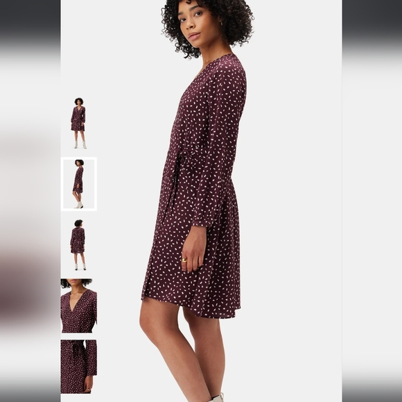 NWT Amour Vert Ivy Dress Washable Silk XS - Picture 2 of 9